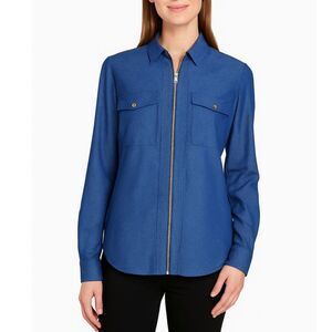 Michael Michael Kors Women’s Zip-Front Shirt | Size XS